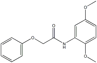 N-(2,5-dimethoxyphenyl)-2-phenoxyacetamide 化学構造式