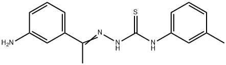 1-(3-aminophenyl)ethanone N-(3-methylphenyl)thiosemicarbazone Struktur