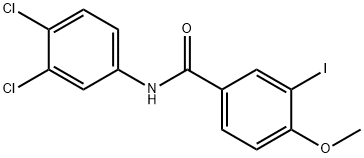 N-(3,4-dichlorophenyl)-3-iodo-4-methoxybenzamide,328024-59-5,结构式