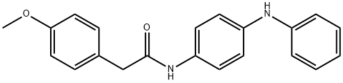 N-(4-anilinophenyl)-2-(4-methoxyphenyl)acetamide 化学構造式
