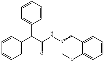 N'-(2-methoxybenzylidene)-2,2-diphenylacetohydrazide,328024-80-2,结构式