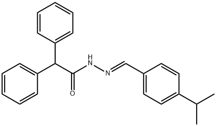 N'-(4-isopropylbenzylidene)-2,2-diphenylacetohydrazide,328024-96-0,结构式