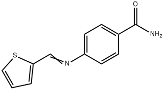 4-[(2-thienylmethylene)amino]benzamide,328025-22-5,结构式