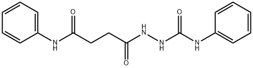 2-(4-anilino-4-oxobutanoyl)-N-phenylhydrazinecarboxamide Structure