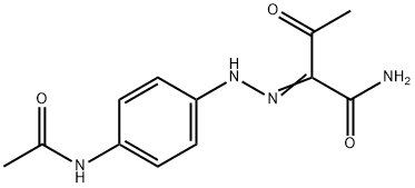 2-{[4-(acetylamino)phenyl]hydrazono}-3-oxobutanamide Structure