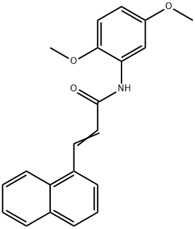 N-(2,5-dimethoxyphenyl)-3-(1-naphthyl)acrylamide Structure