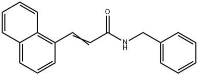 N-benzyl-3-(1-naphthyl)acrylamide Structure