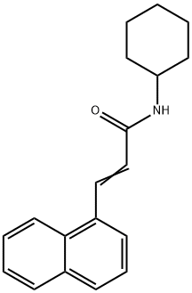 N-cyclohexyl-3-(1-naphthyl)acrylamide,328026-56-8,结构式