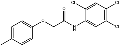 2-(4-methylphenoxy)-N-(2,4,5-trichlorophenyl)acetamide Struktur