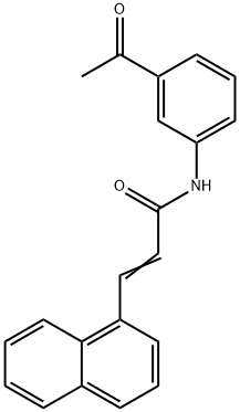 N-(3-acetylphenyl)-3-(1-naphthyl)acrylamide Structure