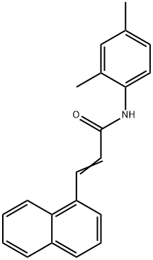 N-(2,4-dimethylphenyl)-3-(1-naphthyl)acrylamide Structure