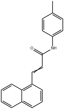 N-(4-methylphenyl)-3-(1-naphthyl)acrylamide Structure