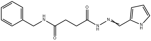 N-benzyl-4-oxo-4-[2-(1H-pyrrol-2-ylmethylene)hydrazino]butanamide Structure