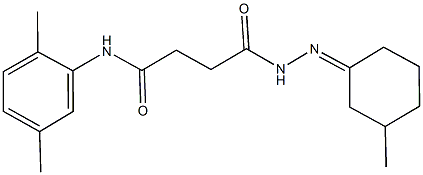 N-(2,5-dimethylphenyl)-4-[2-(3-methylcyclohexylidene)hydrazino]-4-oxobutanamide|