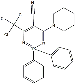 328039-19-6 2,2-diphenyl-4-(1-piperidinyl)-6-(trichloromethyl)-1,3,2lambda~5~-diazaphosphinine-5-carbonitrile