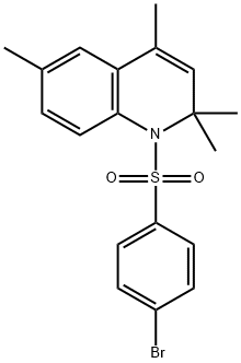 1-[(4-bromophenyl)sulfonyl]-2,2,4,6-tetramethyl-1,2-dihydroquinoline Structure