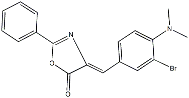 4-[3-bromo-4-(dimethylamino)benzylidene]-2-phenyl-1,3-oxazol-5(4H)-one Structure