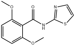 2,6-dimethoxy-N-(1,3-thiazol-2-yl)benzamide 化学構造式