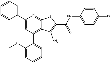 328113-41-3 3-amino-N-(4-bromophenyl)-4-(2-methoxyphenyl)-6-phenylthieno[2,3-b]pyridine-2-carboxamide