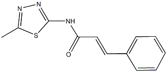 N-(5-methyl-1,3,4-thiadiazol-2-yl)-3-phenylacrylamide Struktur