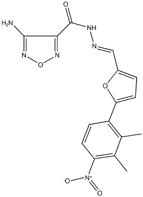 328243-01-2 4-amino-N'-[(5-{4-nitro-2,3-dimethylphenyl}-2-furyl)methylene]-1,2,5-oxadiazole-3-carbohydrazide