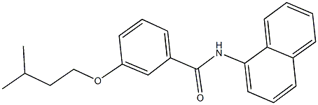 3-(isopentyloxy)-N-(1-naphthyl)benzamide Struktur