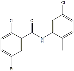 5-bromo-2-chloro-N-(5-chloro-2-methylphenyl)benzamide Structure