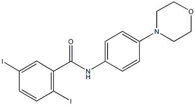 2,5-diiodo-N-[4-(4-morpholinyl)phenyl]benzamide,328254-38-2,结构式