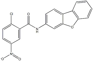 2-chloro-N-dibenzo[b,d]furan-3-yl-5-nitrobenzamide Struktur