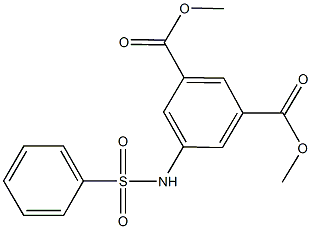 dimethyl 5-[(phenylsulfonyl)amino]isophthalate Structure