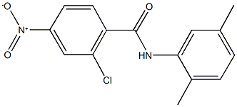 2-chloro-N-(2,5-dimethylphenyl)-4-nitrobenzamide Structure