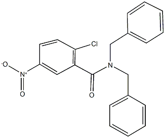 N,N-dibenzyl-2-chloro-5-nitrobenzamide Structure