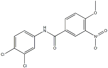 N-(3,4-dichlorophenyl)-3-nitro-4-methoxybenzamide Struktur