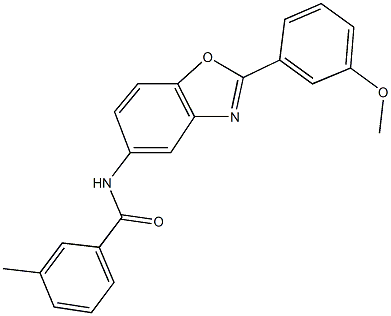 328263-14-5 N-[2-(3-methoxyphenyl)-1,3-benzoxazol-5-yl]-3-methylbenzamide