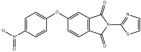 5-{4-nitrophenoxy}-2-(1,3-thiazol-2-yl)-1H-isoindole-1,3(2H)-dione Structure