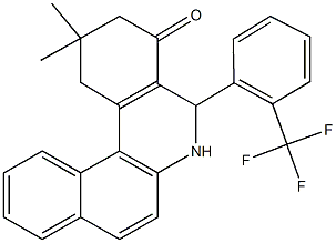 2,2-dimethyl-5-[2-(trifluoromethyl)phenyl]-2,3,5,6-tetrahydrobenzo[a]phenanthridin-4(1H)-one Structure