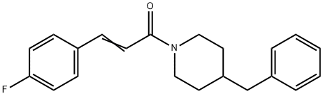 4-benzyl-1-[3-(4-fluorophenyl)acryloyl]piperidine Struktur