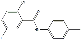 2-chloro-5-iodo-N-(4-methylphenyl)benzamide 结构式