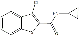 3-chloro-N-cyclopropyl-1-benzothiophene-2-carboxamide,328280-03-1,结构式