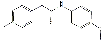2-(4-fluorophenyl)-N-(4-methoxyphenyl)acetamide 化学構造式