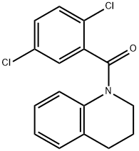 1-(2,5-dichlorobenzoyl)-1,2,3,4-tetrahydroquinoline 化学構造式