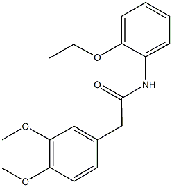 2-(3,4-dimethoxyphenyl)-N-(2-ethoxyphenyl)acetamide,328286-85-7,结构式