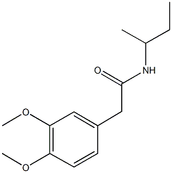 N-(sec-butyl)-2-(3,4-dimethoxyphenyl)acetamide Struktur