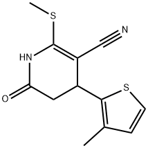 328540-26-7 2-(methylsulfanyl)-4-(3-methyl-2-thienyl)-6-oxo-1,4,5,6-tetrahydro-3-pyridinecarbonitrile