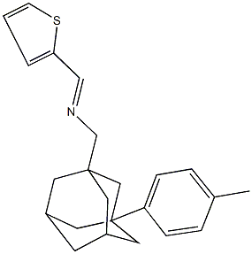 N-{[3-(4-methylphenyl)-1-adamantyl]methyl}-N-(2-thienylmethylene)amine,328548-18-1,结构式