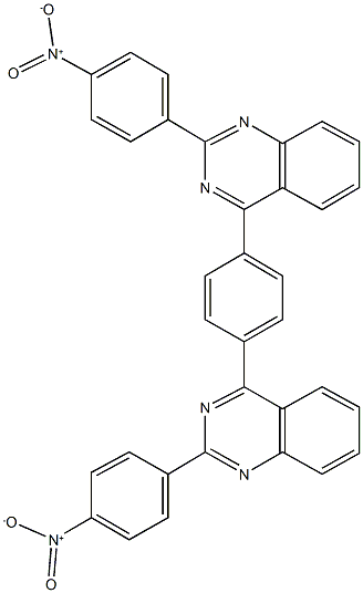 2-{4-nitrophenyl}-4-[4-(2-{4-nitrophenyl}-4-quinazolinyl)phenyl]quinazoline Structure