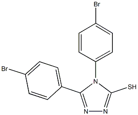 4,5-bis(4-bromophenyl)-4H-1,2,4-triazol-3-yl hydrosulfide Structure