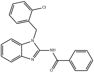 N-[1-(2-chlorobenzyl)-1H-benzimidazol-2-yl]benzamide Struktur