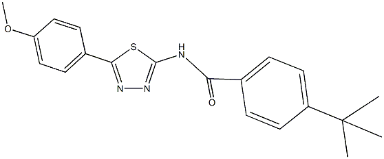 4-tert-butyl-N-[5-(4-methoxyphenyl)-1,3,4-thiadiazol-2-yl]benzamide Structure