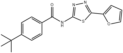 328560-97-0 4-tert-butyl-N-[5-(2-furyl)-1,3,4-thiadiazol-2-yl]benzamide